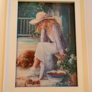 Lise Auger painting print framed 11”*13”